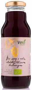 Syrop malinowy słodzony cukrem trzcinowym BIO 300 ml od VERO