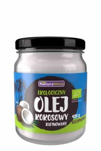 Olej kokosowy rafinowany BIO 420 g od NATURAVENA