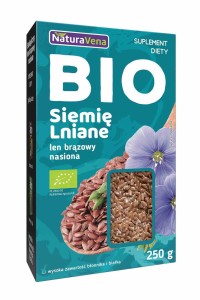 Len brązowy BIO 250 g od NATURAVENA