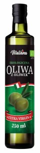 Oliwa z oliwek extra virgin BIO 250 ml - VITALIANA