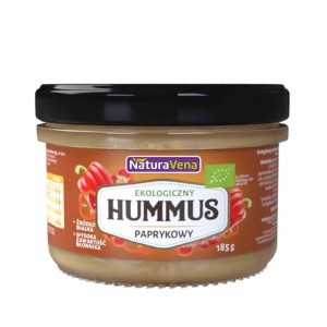 Hummus paprykowy BIO 185 g - NATURAVENA