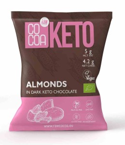 Migdały w czekoladzie keto z olejem m-ct bez dodatku cukru BIO 70 g od COCOA