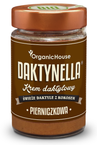 Krem kokosowo daktylowy pierniczkowy bezglutenowy BIO 190 g - ORGANIC HOUSE