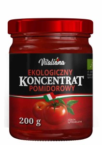 Koncentrat pomidorowy 22 % BIO 200 g od VITALIANA