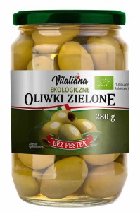Oliwki zielone drylowane w zalewie BIO 280 g od VITALIANA