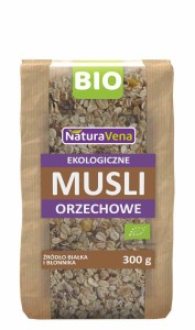 Musli orzechowe BIO 300 g od NATURAVENA