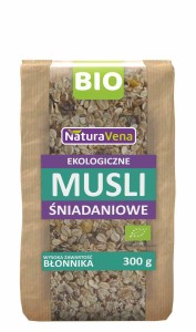 Musli śniadaniowe BIO 300 g - NATURAVENA