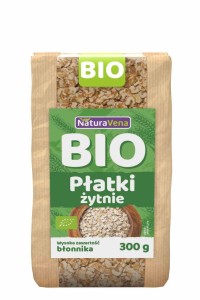 Płatki żytnie BIO 300 g od NATURAVENA