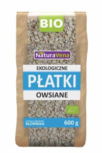 Płatki owsiane BIO 600 g od NATURAVENA