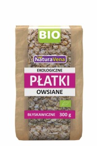Płatki owsiane błyskawiczne BIO 300 g od NATURAVENA