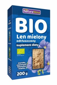 Len mielony BIO 200 g od NATURAVENA