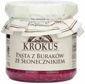 Pasta z buraków ze słonecznikiem bezglutenowa 180 g od KROKUS