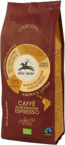 Kawa mielona arabica 100 % espresso fair trade górska BIO 250 g od ALCE NERO