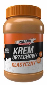 Krem orzechowy klasyczny 100 % bez dodatku soli i cukrów 1 kg od PALIWO DLA AKTYWNYCH