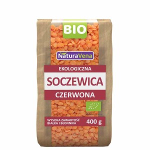 Soczewica czerwona BIO 400 g od NATURAVENA