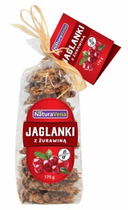 Ciastka jaglanki z żurawiną bezglutenowe 175 g - NATURAVENA