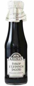 Syrop z leśnych jagód bezglutenowy 375 g (300 ml) - KROKUS