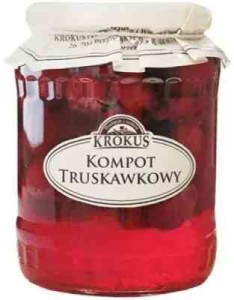 Kompot truskawkowy 640 g (260 g) od KROKUS