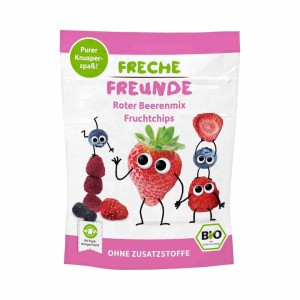 Chipsy owoce jagodowe dla dzieci bezglutenowe BIO 10 g od FRECHE FREUNDE
