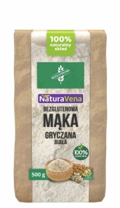 Mąka gryczana biała bezglutenowa 500 g od NATURAVENA