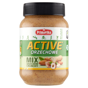 Krem orzechowy crunchy active bezglutenowy 470 g od PRIMAVIKA