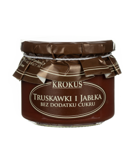 Truskawki i jabłka bez dodatku cukru 310 g - KROKUS