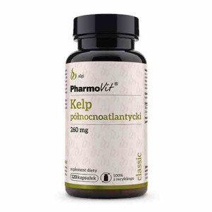 Kelp północnoatlantycki bezglutenowy 120 kapsułek 38,4 g - PHARMOVIT (CLASSIC)