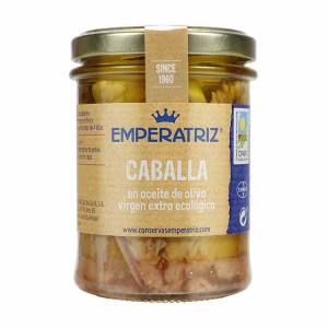 Makrela filety w BIO oliwie z oliwek extra virgin 190 g (125 g) (słoik) od EMPERATRIZ