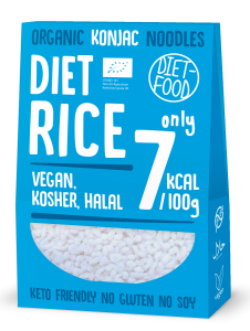 Makaron (konjac w kształcie ryżu) bezglutenowy BIO 385 g od DIET FOOD