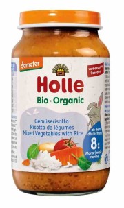 Obiadek z warzywami i ryżem od 8 m-ca demeter BIO 220 g (słoik) od HOLLE