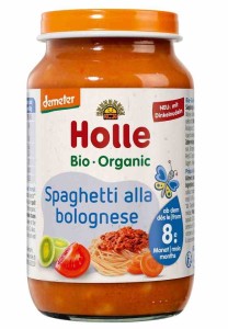 Obiadek spaghetti bez dodatku cukrów od 8 m-ca demeter BIO 220 g (słoik) od HOLLE