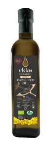 Olej rzepakowy do gotowania i smażenia tłoczony na zimno BIO 500 ml od EKKO