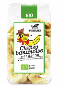 Chipsy bananowe słodzone BIO 150 g od BIO PLANET