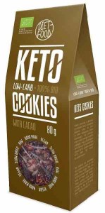 Ciastka keto z kakao BIO 80 g od DIET FOOD