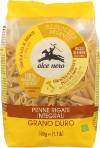 Makaron (semolinowy razowy) penne BIO 500 g od ALCE NERO