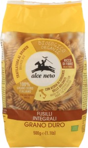 Makaron (semolinowy razowy) fusilli BIO 500 g od ALCE NERO