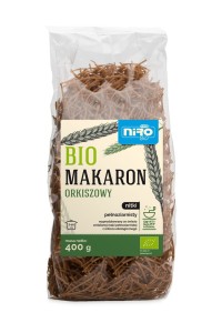 Makaron (orkiszowy razowy) nitki BIO 400 g od NIRO