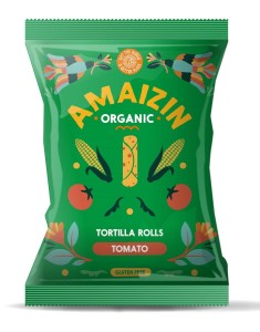 Chipsy kukurydziane pomidorowe bezglutenowe BIO 100 g od AMAIZIN