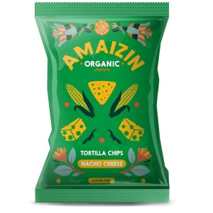 Chipsy nachos kukurydziane serowe bezglutenowe BIO 150 g od AMAIZIN
