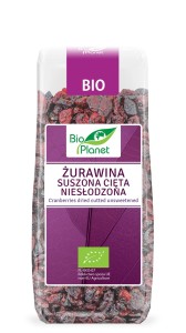 Żurawina suszona cięta niesłodzona BIO 100 g od BIO PLANET