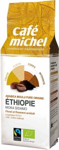 Kawa mielona arabica 100 % moka sidamo Etiopia fair trade BIO 250 g od CAFE MICHEL