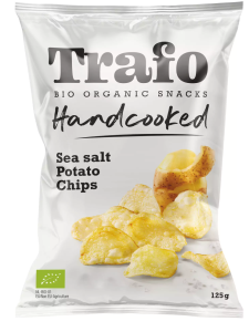 Chipsy ziemniaczane cienko krojone z solą morską BIO 125 g od TRAFO