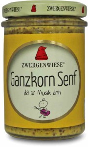 Musztarda z całymi ziarnami bezglutenowa BIO 160 ml od ZWERGENWIESE