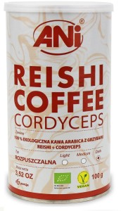 Kawa rozpuszczalna "reishi + cordyceps" BIO 100 g od ANI