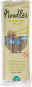 Makaron (ryżowy razowy typu noodle z wakame) bezglutenowy BIO 250 g od TERRASANA