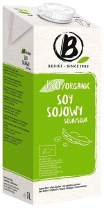 Napój sojowy naturalny bez cukru bezglutenowy BIO 1 l od BERIEF
