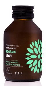 Shot kombucha relax bezglutenowy BIO 100 ml - VIGO