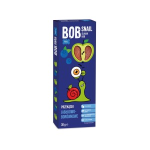 Przekąska jabłko borówka bez dodatku cukru bezglutenowa 30 g od BOB SNAIL