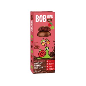 Przekąska jabłko truskawka w mlecznej czekoladzie bielgijskiej bez dodatku cukru bezglutenowa 30 g od BOB SNAIL