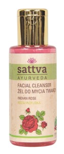 Żel do mycia twarzy róża indyjska 100 ml - SATTVA